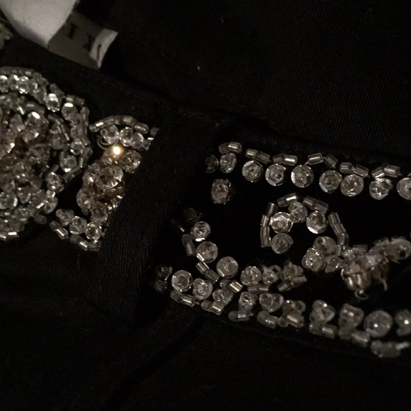 Basix ll stunning glamour 80’s Black stretch jeans/crystal belt. Extremely comfy - Picture 5 of 9